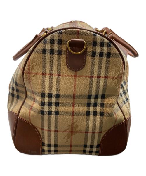 BURBERRY LONDON（バーバリーロンドン）BURBERRY LONDON (バーバリーロンドン) ノバチェックシャドーホース2WAYボストンバッグ ベージュの古着・服飾アイテム