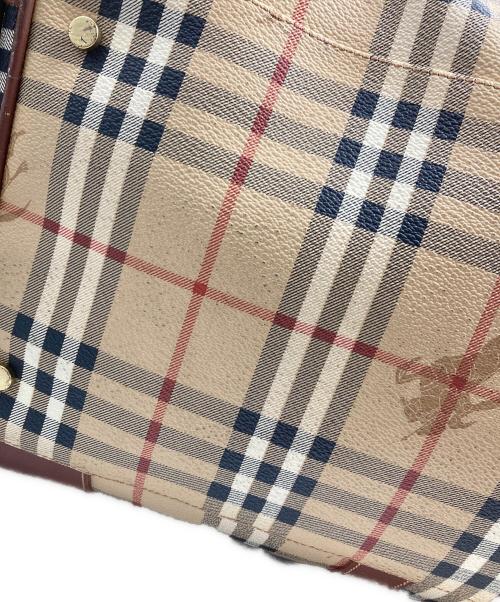BURBERRY LONDON（バーバリーロンドン）BURBERRY LONDON (バーバリーロンドン) ノバチェックシャドーホース2WAYボストンバッグ ベージュの古着・服飾アイテム
