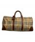 BURBERRY LONDON（バーバリーロンドン）の古着「ノバチェックシャドーホース2WAYボストンバッグ」｜ベージュ