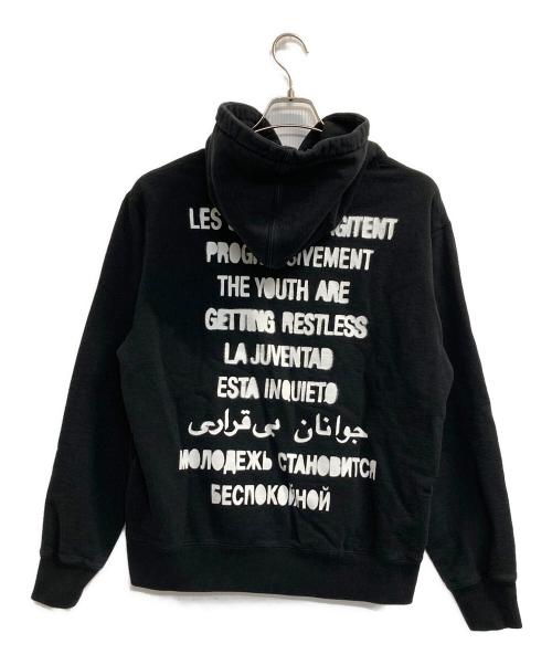 SUPREME（シュプリーム）SUPREME (シュプリーム) Restless Youth Hooded Sweatshirt ブラック サイズ:Mの古着・服飾アイテム