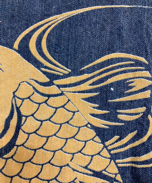 絡繰魂（カラクリダマシイ）絡繰魂 (カラクリダマシイ) 刺繍デザインつなぎ インディゴ サイズ:Ⅼの古着・服飾アイテム