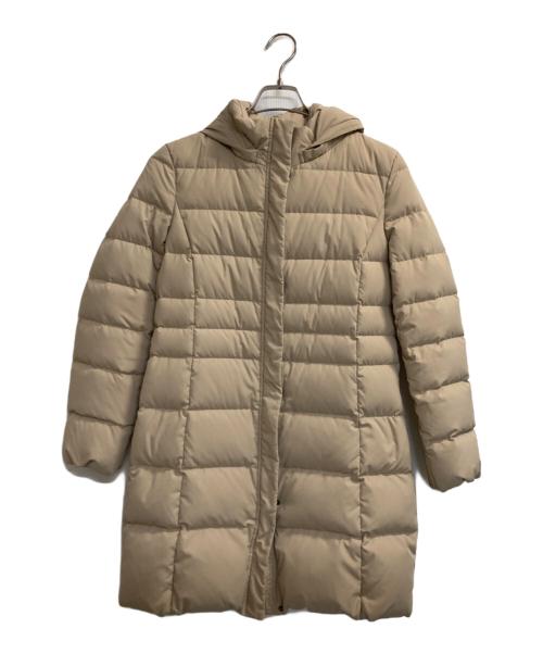 INDIVI（インディヴィ）INDIVI (インディヴィ) フーデッドダウンコート ベージュ サイズ:40の古着・服飾アイテム