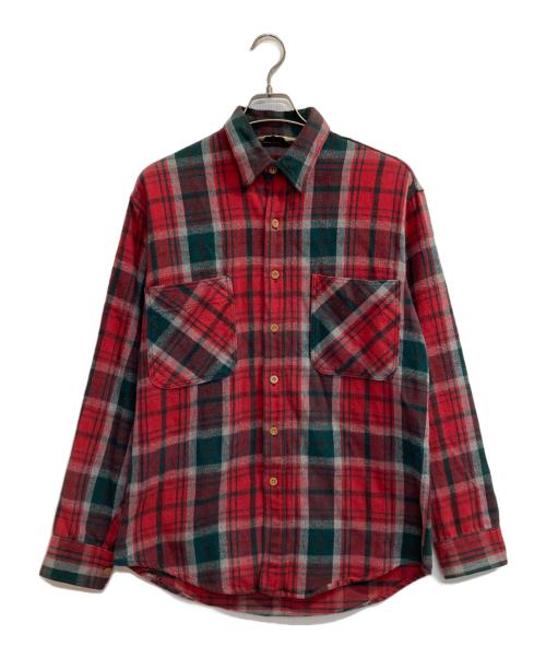 big mac（ビッグマック）big mac (ビッグマック) ネルシャツ レッド×グリーン サイズ:Ｍの古着・服飾アイテム