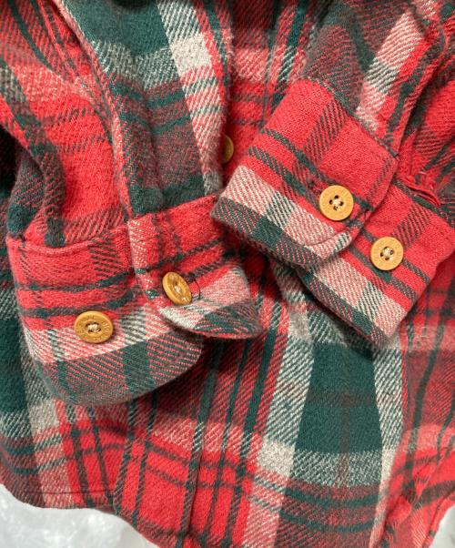 big mac（ビッグマック）big mac (ビッグマック) ネルシャツ レッド×グリーン サイズ:Ｍの古着・服飾アイテム