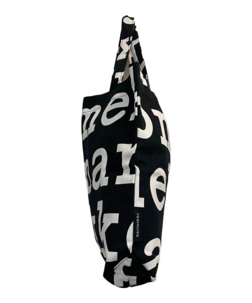 marimekko（マリメッコ）marimekko (マリメッコ) NOTKO LOGO トートバッグ ブラックの古着・服飾アイテム
