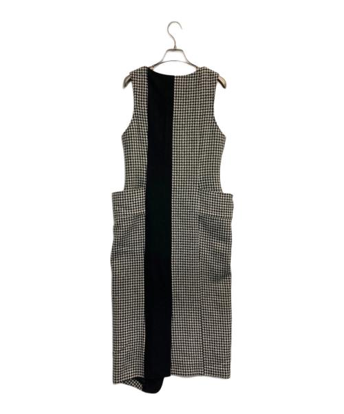 Rumche（ラムシェ）Rumche (ラムシェ) 千鳥ノースリーブコート ブラック サイズ:Mの古着・服飾アイテム