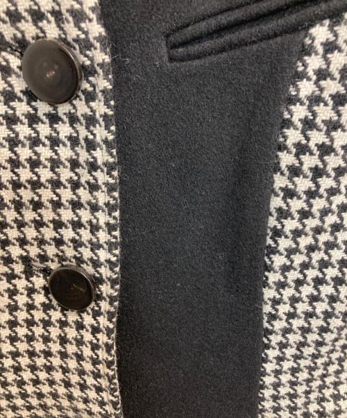 Rumche（ラムシェ）Rumche (ラムシェ) 千鳥ノースリーブコート ブラック サイズ:Mの古着・服飾アイテム