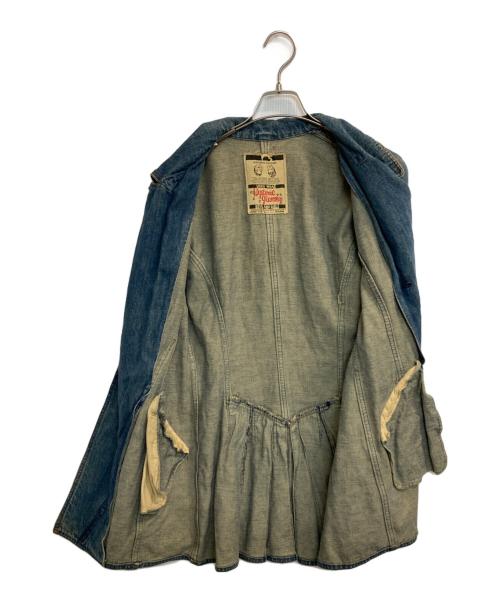 Hysteric Glamour（ヒステリックグラマー）Hysteric Glamour (ヒステリックグラマー) デザインデニムライダースジャケット インディゴ サイズ:ＦＲＥＥの古着・服飾アイテム