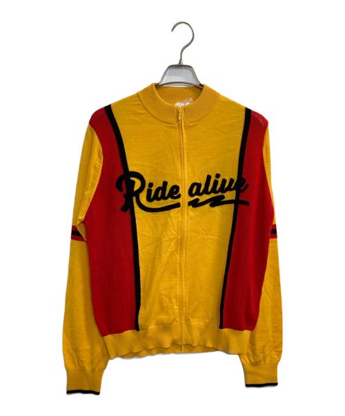 RAL（ラル）RAL (ラル) Cycling Wool Jersey イエロー×レッド サイズ:Ｌの古着・服飾アイテム