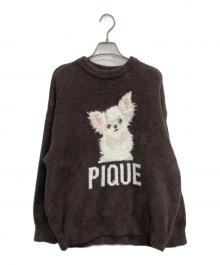 gelato pique（ジェラートピケ）の古着「シュナウザージャガードプルオーバー」｜ブラウン