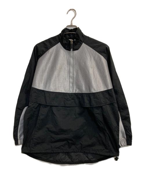 NIKE（ナイキ）NIKE (ナイキ) ビッグスォッシュナイロンプルオーバージャケット ブラック×ホワイト サイズ:Ｍの古着・服飾アイテム