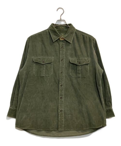 orvis（オービス）orvis (オービス) エルボーパッチコーデュロイシャツ グリーン サイズ:Ⅼの古着・服飾アイテム