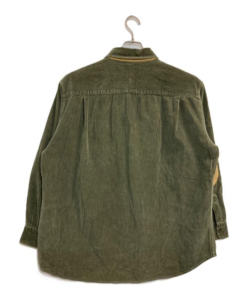 orvis（オービス）orvis (オービス) エルボーパッチコーデュロイシャツ グリーン サイズ:Ⅼの古着・服飾アイテム
