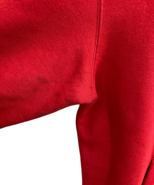 NIKE（ナイキ）NIKE (ナイキ) Supreme (シュプリーム) 19FW Leather Applique Hooded Sweatshirt レッド サイズ:Mの古着・服飾アイテム