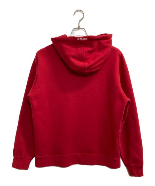 NIKE（ナイキ）NIKE (ナイキ) Supreme (シュプリーム) 19FW Leather Applique Hooded Sweatshirt レッド サイズ:Mの古着・服飾アイテム