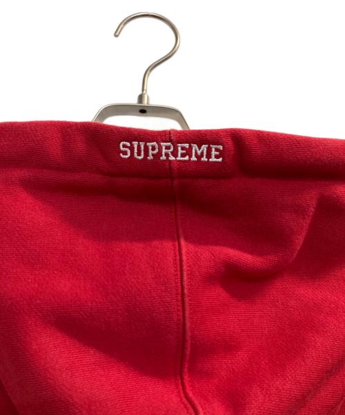 NIKE（ナイキ）NIKE (ナイキ) Supreme (シュプリーム) 19FW Leather Applique Hooded Sweatshirt レッド サイズ:Mの古着・服飾アイテム
