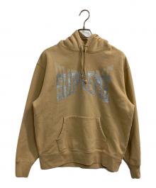 SUPREME（シュプリーム）の古着「22FW Rhinestone Shadow hooded」｜ベージュ