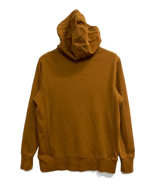 PUMA（プーマ）PUMA (プーマ) MAISON KITSUNE (メゾンキツネ) コラボロゴプルオーバーパーカー ブラウン サイズ:Ｍの古着・服飾アイテム