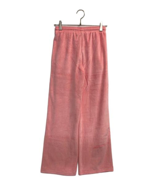 BLACK PINK（ブラックピンク）BLACK PINK (ブラックピンク) ラインストーンベロアパンツ ピンク サイズ:Mの古着・服飾アイテム
