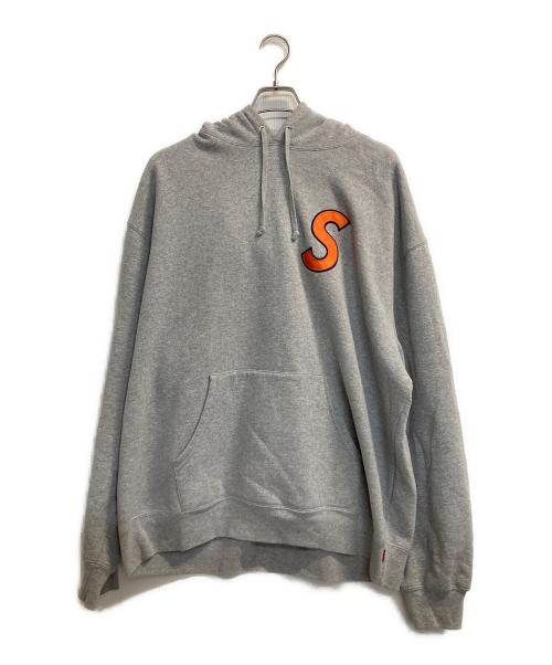 SUPREME（シュプリーム）SUPREME (シュプリーム) 25SS S LOGO HOODED SWEATSHIRT グレー×オレンジ サイズ:ＸＸＬの古着・服飾アイテム