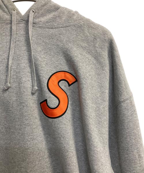 SUPREME（シュプリーム）SUPREME (シュプリーム) 25SS S LOGO HOODED SWEATSHIRT グレー×オレンジ サイズ:ＸＸＬの古着・服飾アイテム