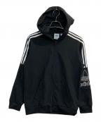 adidasアディダス）の古着「OUTLINE FZ HOODIE」｜ブラック