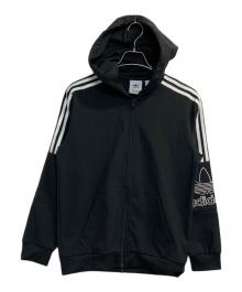 adidas（アディダス）の古着「OUTLINE FZ HOODIE」｜ブラック