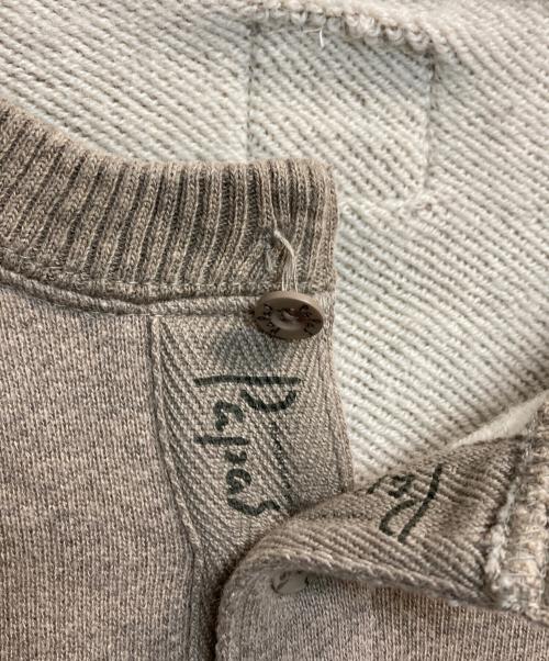 PAPAS（パパス）PAPAS (パパス) ヘンリーネックスウェット ブラウン サイズ:48の古着・服飾アイテム