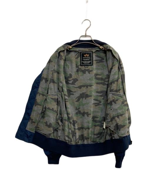 ALPHA（アルファ）ALPHA (アルファ) ジップアップジャケット ネイビー サイズ:Ｍの古着・服飾アイテム