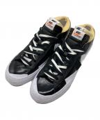 NIKE×sacaiナイキ×サカイ）の古着「Blazer Low "Black Patent Leather"」｜ブラック×ホワイト