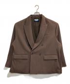 MAISON SPECIALメゾンスペシャル）の古着「Omega Rib Prime-Over Double Tailored Jacket」｜ブラウン