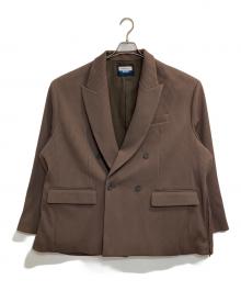 MAISON SPECIAL（メゾンスペシャル）の古着「Omega Rib Prime-Over Double Tailored Jacket」｜ブラウン