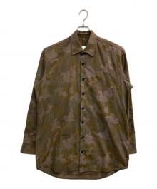 OAMC（オーエーエムシー）の古着「Camo Re:Work Romanian Shirt 'Lilac'」｜ブラウン×カーキ