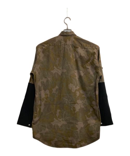OAMC（オーエーエムシー）OAMC (オーエーエムシー) Camo Re:Work Romanian Shirt 'Lilac' ブラウン×カーキ サイズ:記載なし(実寸サイズ参考)の古着・服飾アイテム