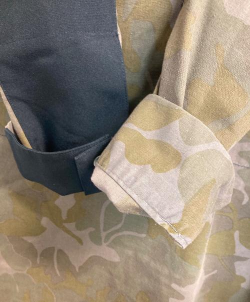 OAMC（オーエーエムシー）OAMC (オーエーエムシー) Camo Re:Work Romanian Shirt 'Lilac' ブラウン×カーキ サイズ:記載なし(実寸サイズ参考)の古着・服飾アイテム