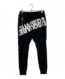 DSQUARED2（ディースクエアード）の古着「ロゴプリントスウェットパンツ」｜ブラック