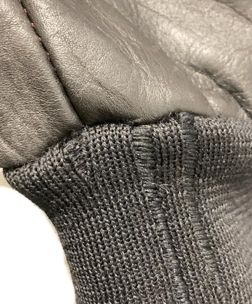 VANSON（バンソン）VANSON (バンソン) レーシングレザージャケット ブラック×レッド サイズ:38の古着・服飾アイテム