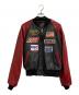 VANSON（バンソン）の古着「レーシングレザージャケット」｜ブラック×レッド