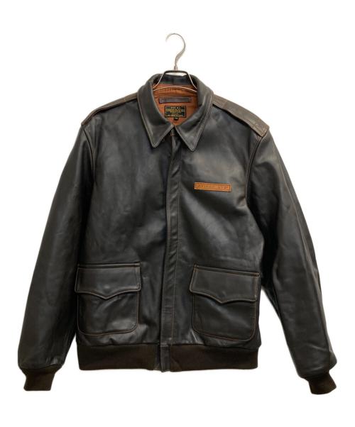 AVIREX（アヴィレックス）AVIREX (アヴィレックス) ホースハイドA-2レザージャケット ダークブラウン サイズ:42の古着・服飾アイテム