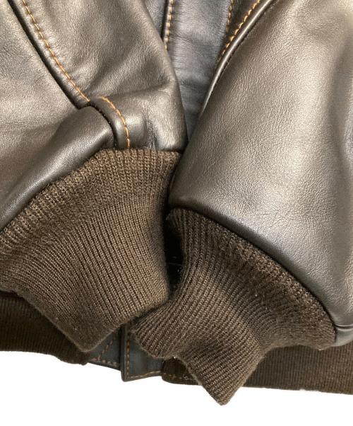 AVIREX（アヴィレックス）AVIREX (アヴィレックス) ホースハイドA-2レザージャケット ダークブラウン サイズ:42の古着・服飾アイテム