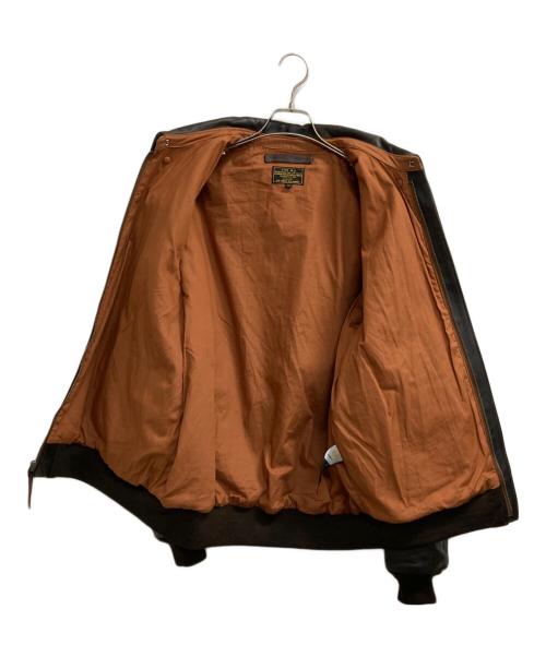 AVIREX（アヴィレックス）AVIREX (アヴィレックス) ホースハイドA-2レザージャケット ダークブラウン サイズ:42の古着・服飾アイテム