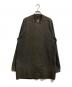 RICK OWENS（リックオウエンス）の古着「ヘビーコットン オーバーサイズ L/Sカットソー」｜ブラック