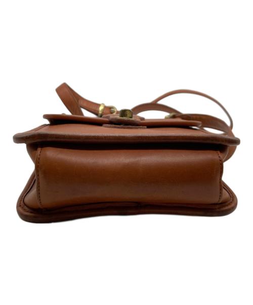 COACH（コーチ）COACH (コーチ) クラブタンレザーターンロックショルダーバッグ ブラウンの古着・服飾アイテム