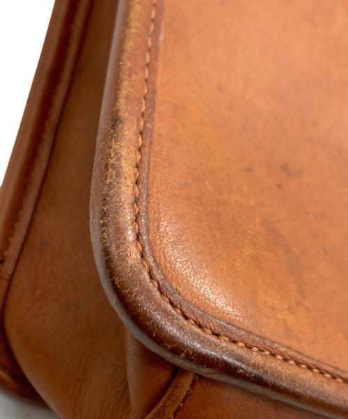 COACH（コーチ）COACH (コーチ) クラブタンレザーターンロックショルダーバッグ ブラウンの古着・服飾アイテム