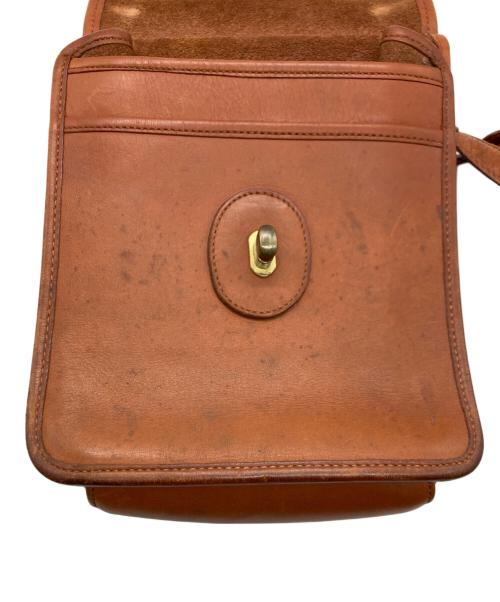 COACH（コーチ）COACH (コーチ) クラブタンレザーターンロックショルダーバッグ ブラウンの古着・服飾アイテム