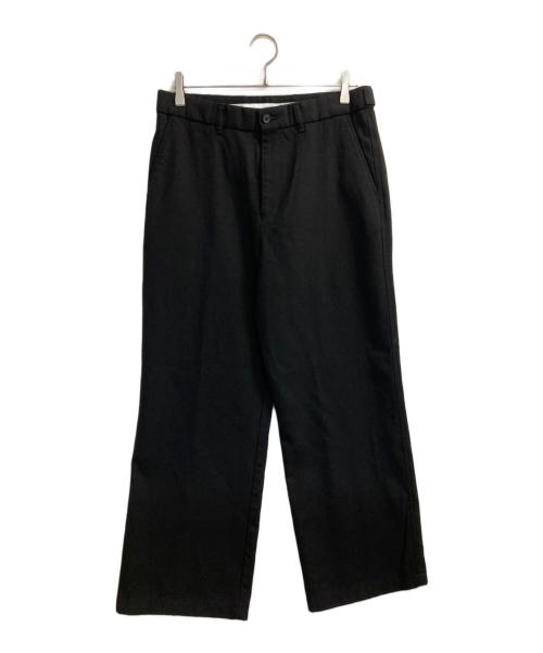 MARKAWARE（マーカウェア）MARKAWARE (マーカウェア) ORGANIC WOOL SURVIVAL CLOTH WIDE CARPENTER TROUSERS ブラック サイズ:SIZE2の古着・服飾アイテム