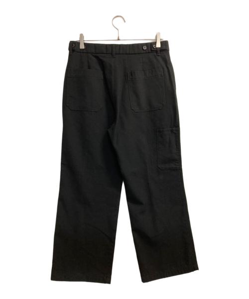 MARKAWARE（マーカウェア）MARKAWARE (マーカウェア) ORGANIC WOOL SURVIVAL CLOTH WIDE CARPENTER TROUSERS ブラック サイズ:SIZE2の古着・服飾アイテム