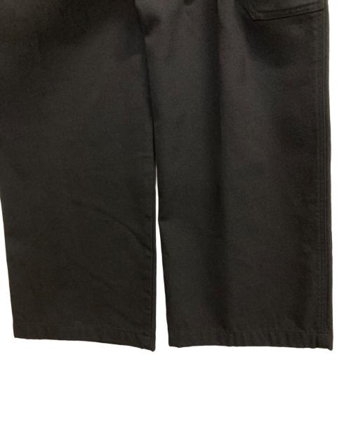 MARKAWARE（マーカウェア）MARKAWARE (マーカウェア) ORGANIC WOOL SURVIVAL CLOTH WIDE CARPENTER TROUSERS ブラック サイズ:SIZE2の古着・服飾アイテム