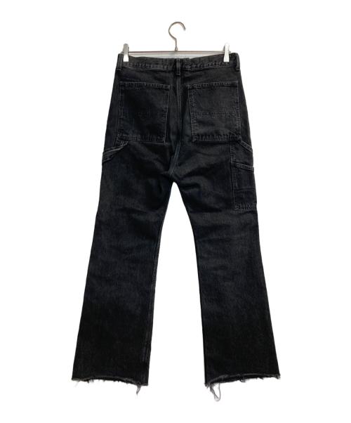 MONKEY TIME（モンキータイム）MONKEY TIME (モンキータイム) DENIM FLARE PAINTER/フレアデニム ブラック サイズ:Sの古着・服飾アイテム