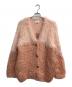 CLANE（クラネ）の古着「BI COLOR SHAGGY KNIT CARDIGAN」｜ピンク